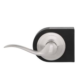 Kwikset Tustin Satin Nickel Left-Handed Half-Dummy Door Lever with Microban Antimicrobial Technology 788TNL LH 15 CP