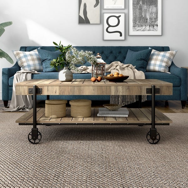 Hyssop Industrial 47-in Coffee Table by Furniture of America