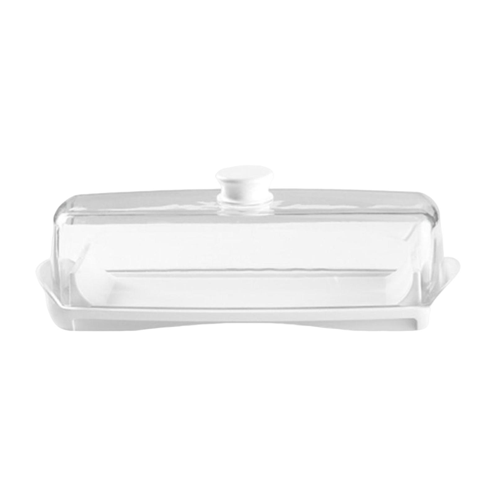 Household Butter Dish with Covers Kitchen Accessory Large Capacity Sealing Dish Clear