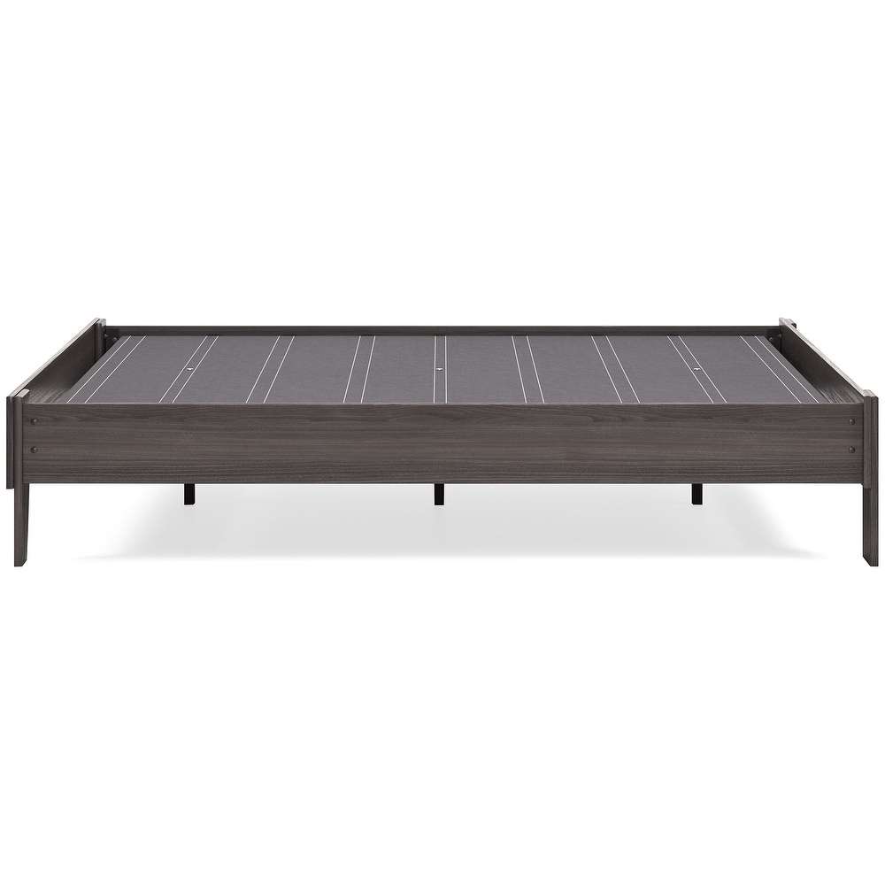 Signature Design by Ashley Brymont Dark Gray Platform Bed