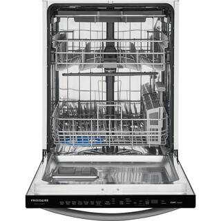 FRIGIDAIRE GALLERY 24 in. Smudge Proof Black Stainless Steel Top Control Built-In Tall Tub Dishwasher with Stainless Steel Tub 49 dBA FGID2479SD