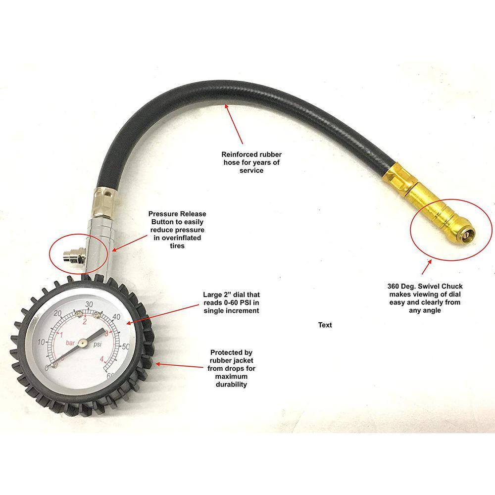 MaxxHaul 60 PSI Pressure Gauge 80759