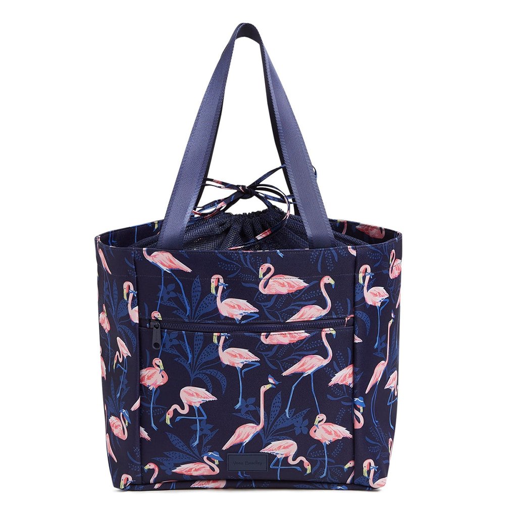 Vera Bradley  ReActive Drawstring Family Tote Bag in Flamingo Party