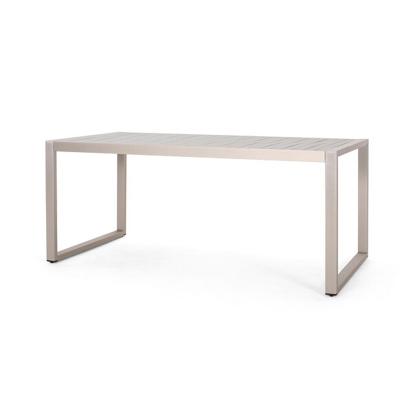 Navan Modern Aluminum Outdoor Dining Table by Christopher Knight Home