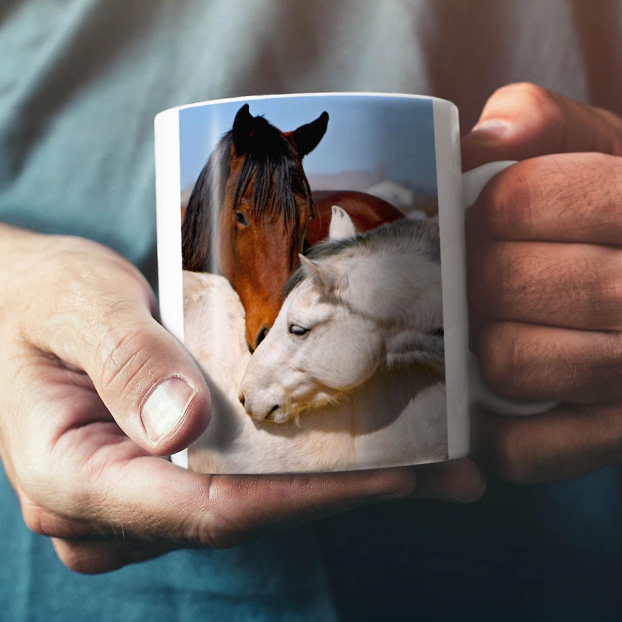 Horse Love Photo Animal NEW White Tea Coffee Ceramic Mug 11 oz | Wellcoda