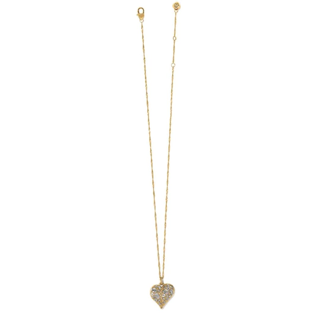 Brighton  Trust Your Journey Golden Heart Necklace