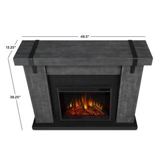 Real Flame Aspen 49 in. Freestanding Electric Fireplace TV Stand in Gray Barnwood 9220E-GBW