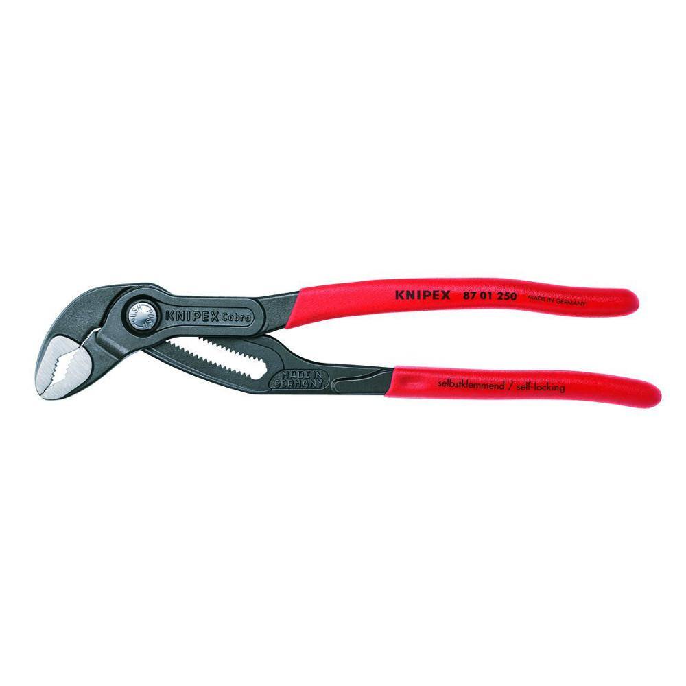 KNIPEX Forged Steel Cobra Pliers Set with 61 HRC Teeth (2-Piece) 00 31 20 V01 US