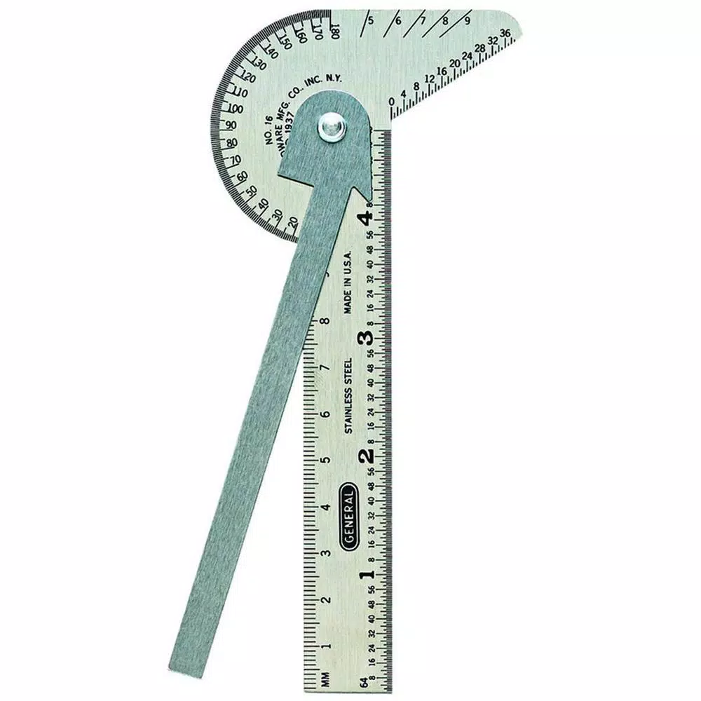 General Tools Pocket-Sized 6-in-1 Multi Use Rule and Gage and#8211; XDC Depot