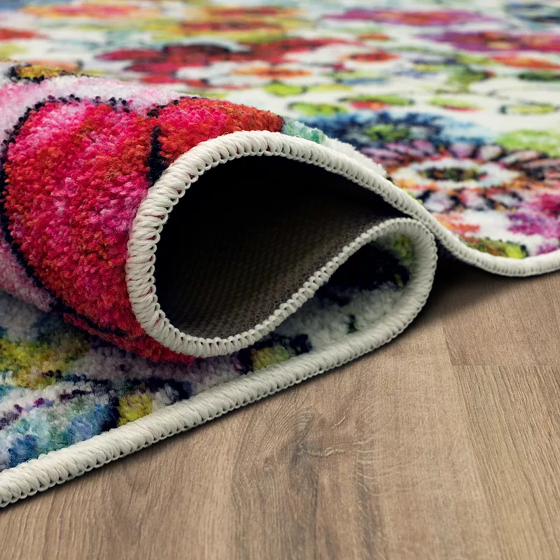 Mohawk® Home Prismatic Blossoms Rainbow Recycled EverStrand Area Rug