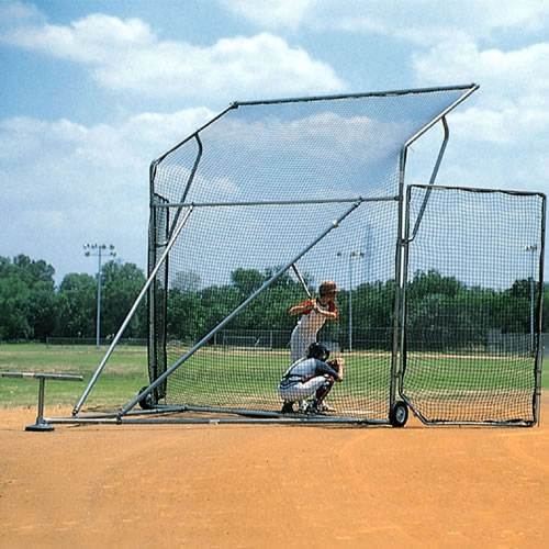 BSN Sports BBBSWING Winged Backstop W/Net