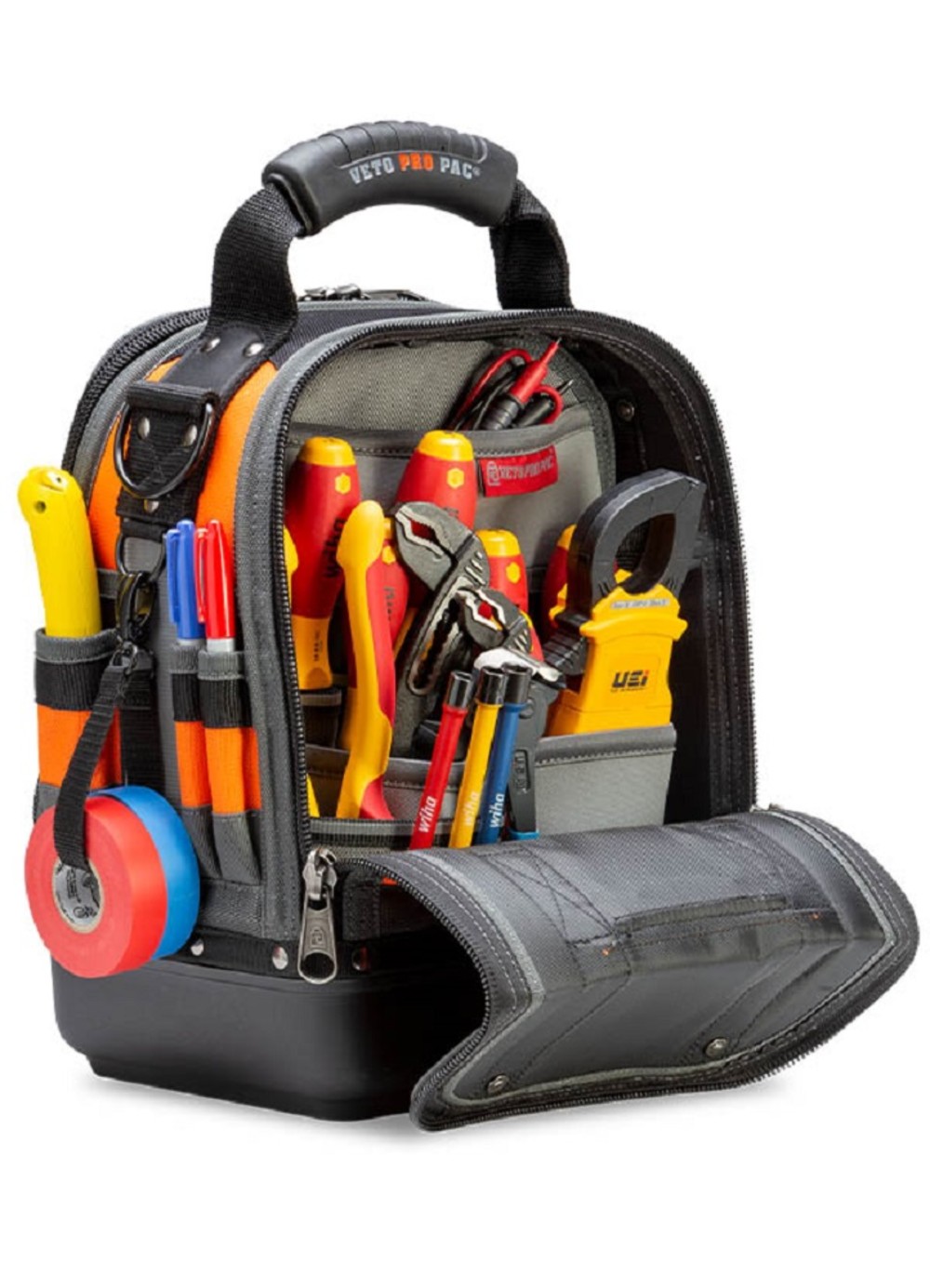 Veto Pro Pac Tech Tool Bag Compact/Tall Hi Viz Orange