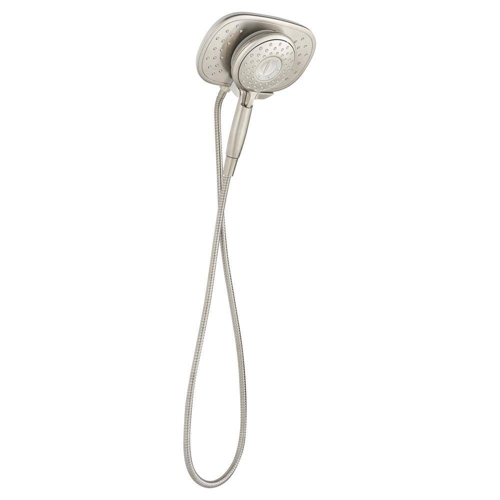 American Standard Spectra+ -spray 9.5 in. Dual Shower Head and Handheld Shower Head in Brushed Nickel 9038254.295