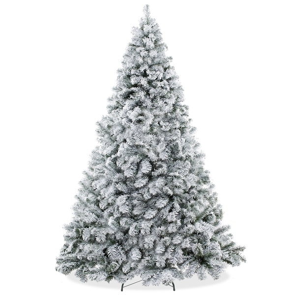 6FT Realistic SnowFlocked Pine Artificial Holiday Christmas Tree