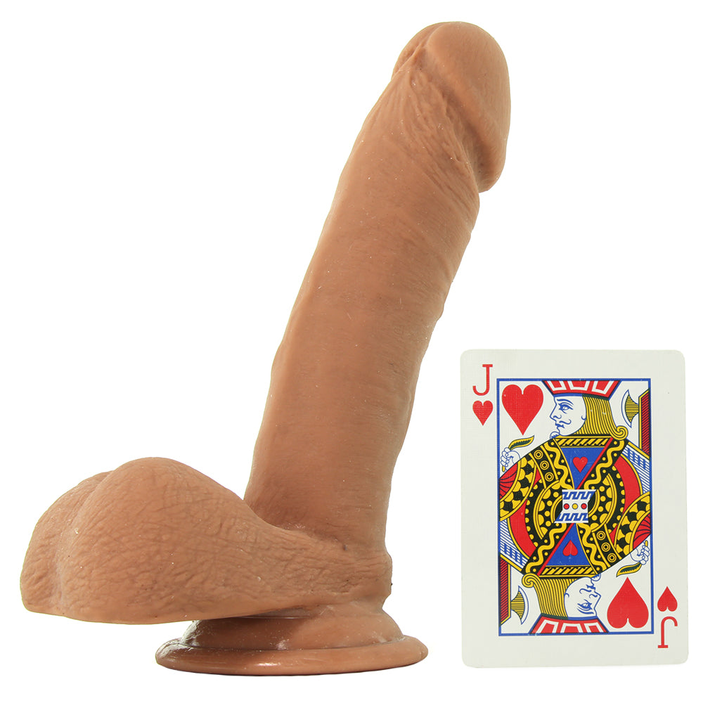 7 Inch ULTRASKYN Perfect D Dildo in Caramel