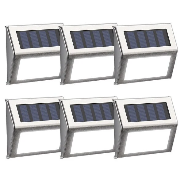 Solar Deck Lights LED Stair Lights Stainless Steel Step Lighting