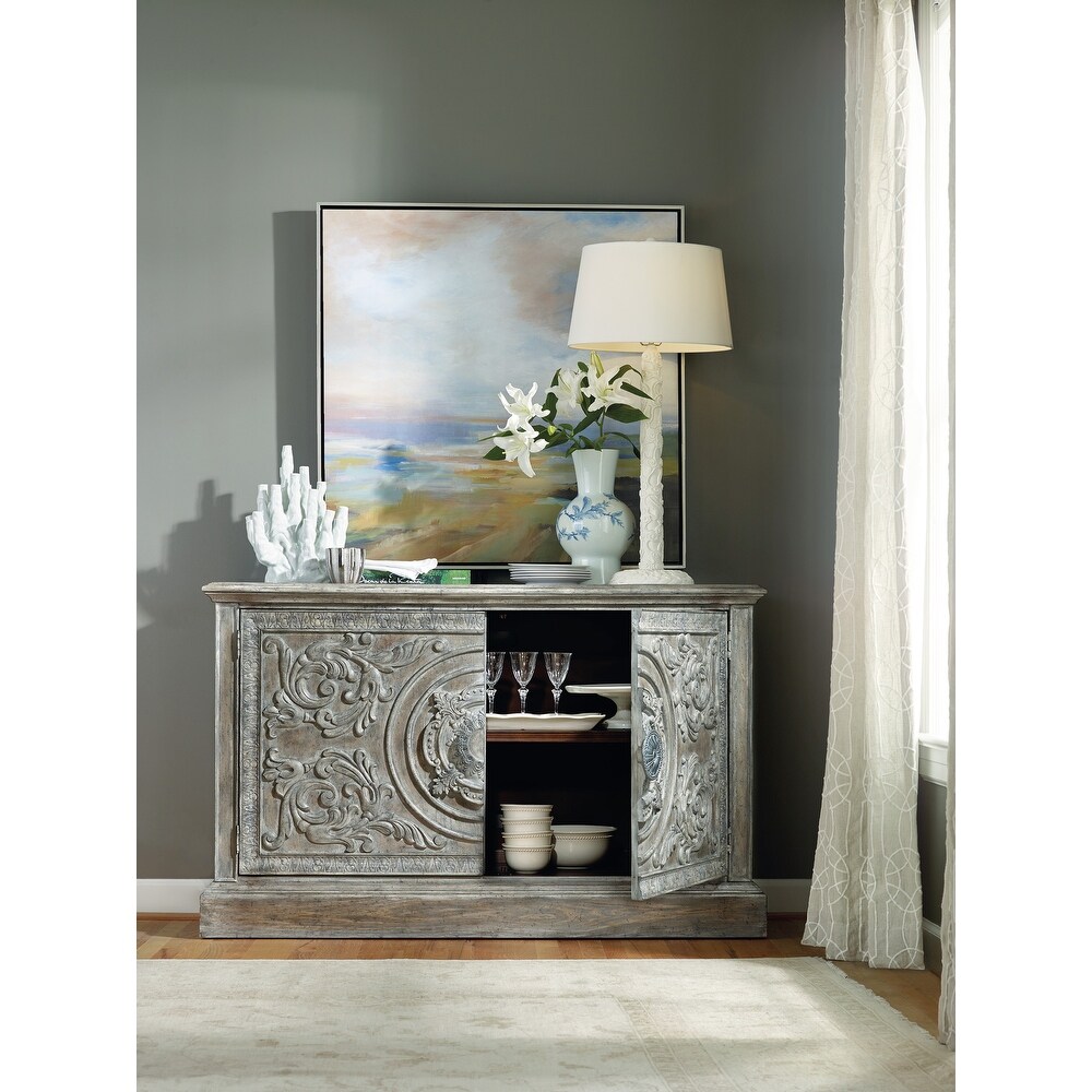 Melange Two Door Accent Console   18''W x 60''L x 38''H