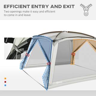 Outsunny 8-Person UV 50 Plus Screen Tent A20-327V00WT