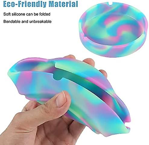 Large Silicone Ashtray for Cigarettes - Novelty Cool Butt Container （Large）