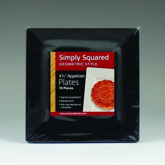 Maryland Plastics 4.75 Simply Squared Appetizer P...