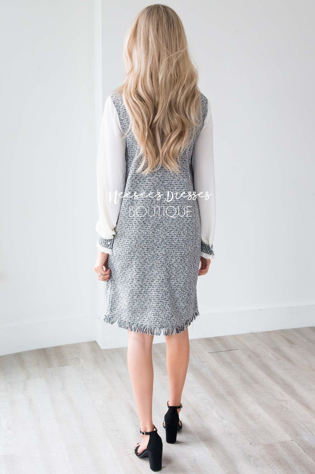 The Izzy Tweed Shift Dress