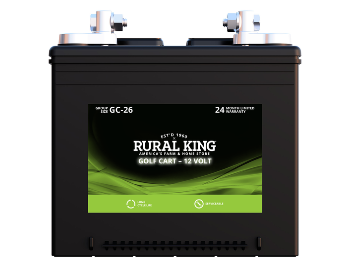 Rural King 12V Golf Cart Battery - GC-26