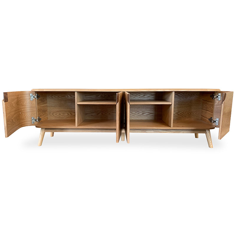 AKINO TV Entertainment Unit 160cm - Natural Ash Veneer