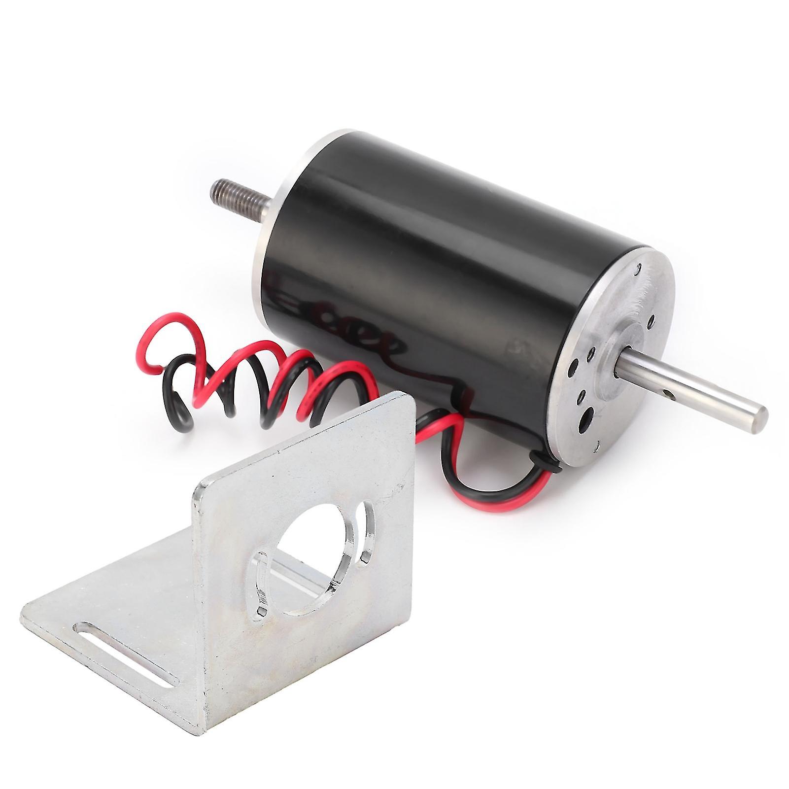 DC Motor HighSpeed 80W Micro CW CCW Double Output Shaft Speed Regulation 12V XD60D9412Y50S(with Bracket )