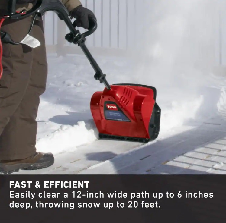 Toro Power Shovel 12 in. 7.5 Amp Electric Snow Blower