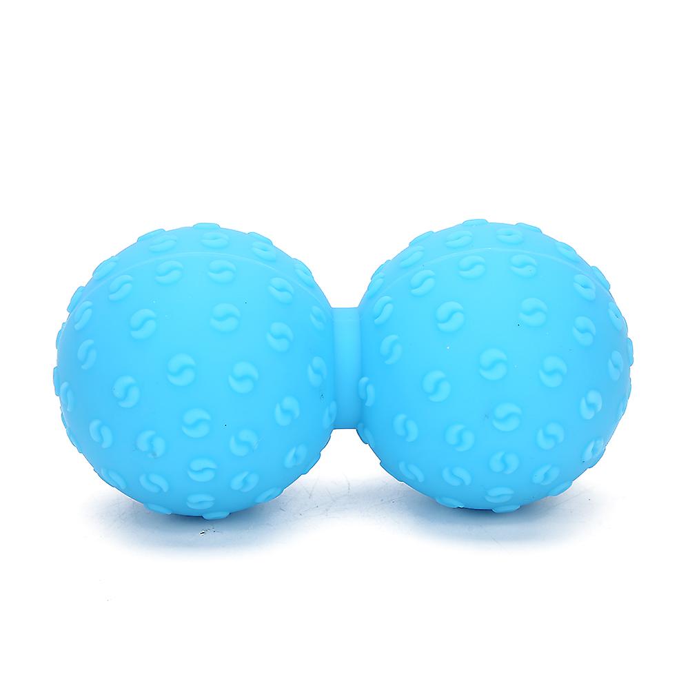 Double Massage Ball Leg Back Shoulder Muscle Release Deep Tissue Massage Yoga Gym Fitness Ballblue