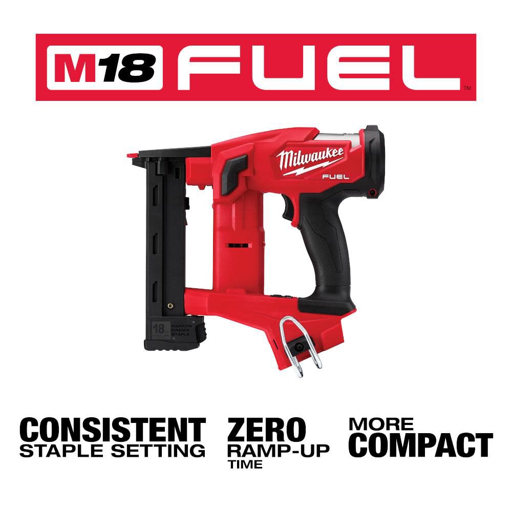 Milwaukee M18 FUEL 18 Gauge 1/4 in. Narrow Crown Stapler (Bare Tool) 2749-20 from Milwaukee