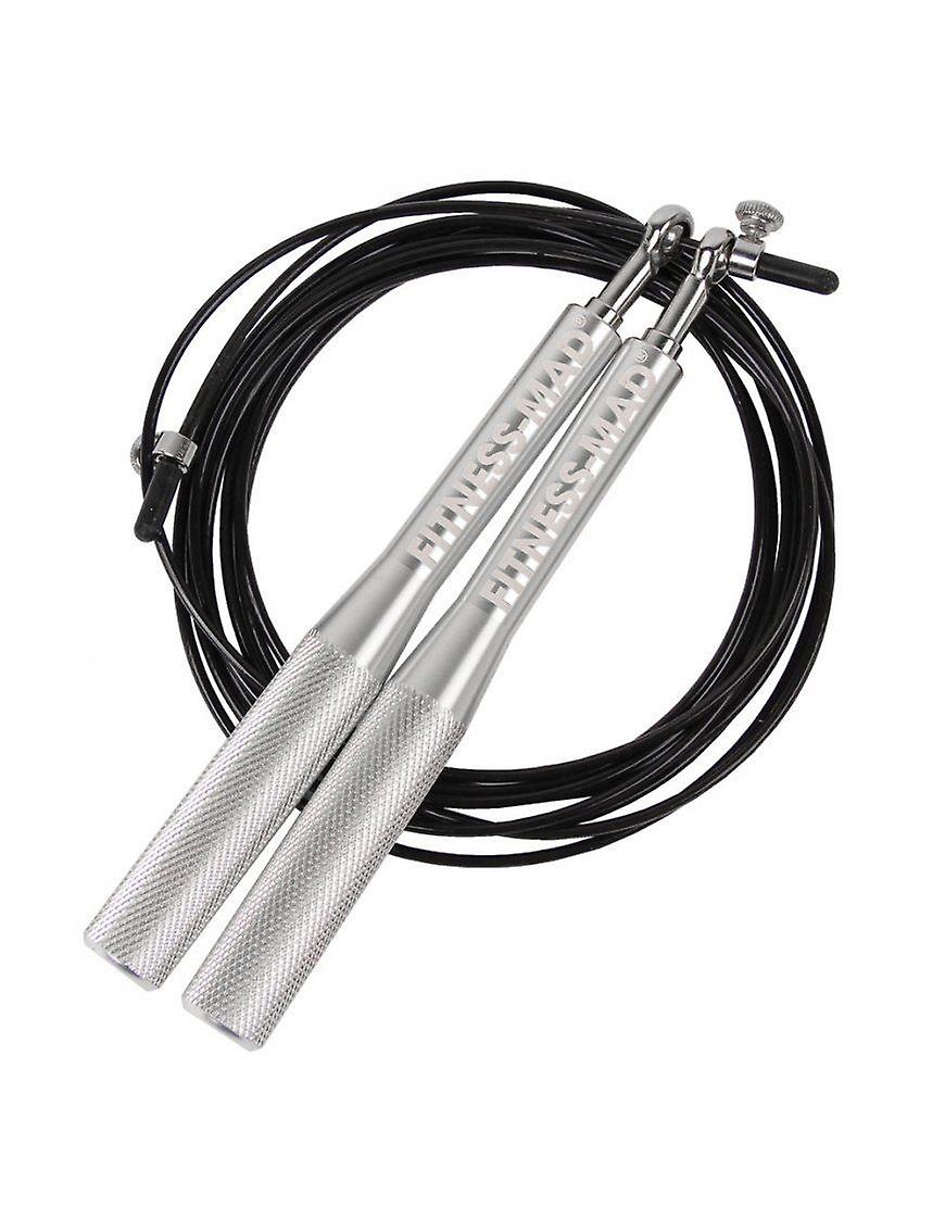 Fitness Mad Ultra Speed Cable Rope Fast Tangle Proof Metal Bearing Skipping Rope