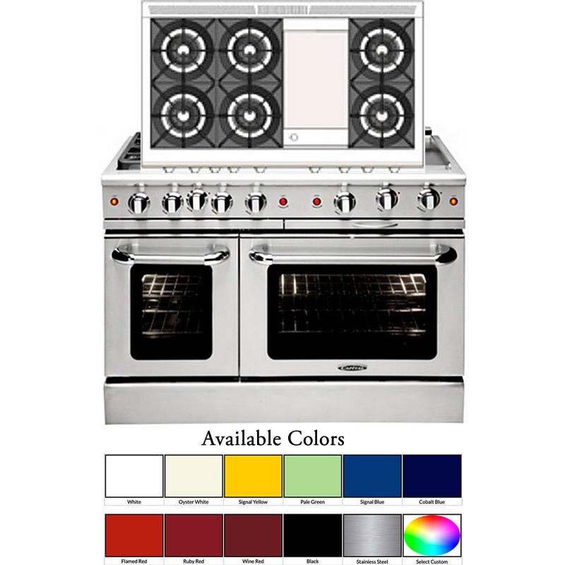 Capital 48-inch Freestanding Gas Range MCOR486G-N