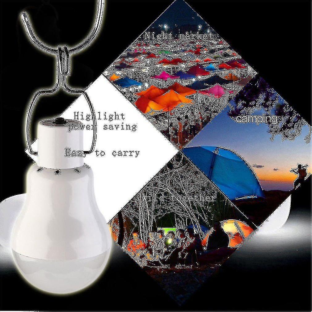 Portable Solar Power Led Bulb Lamp Outdoor Lighting Camp Tent Fishing Light