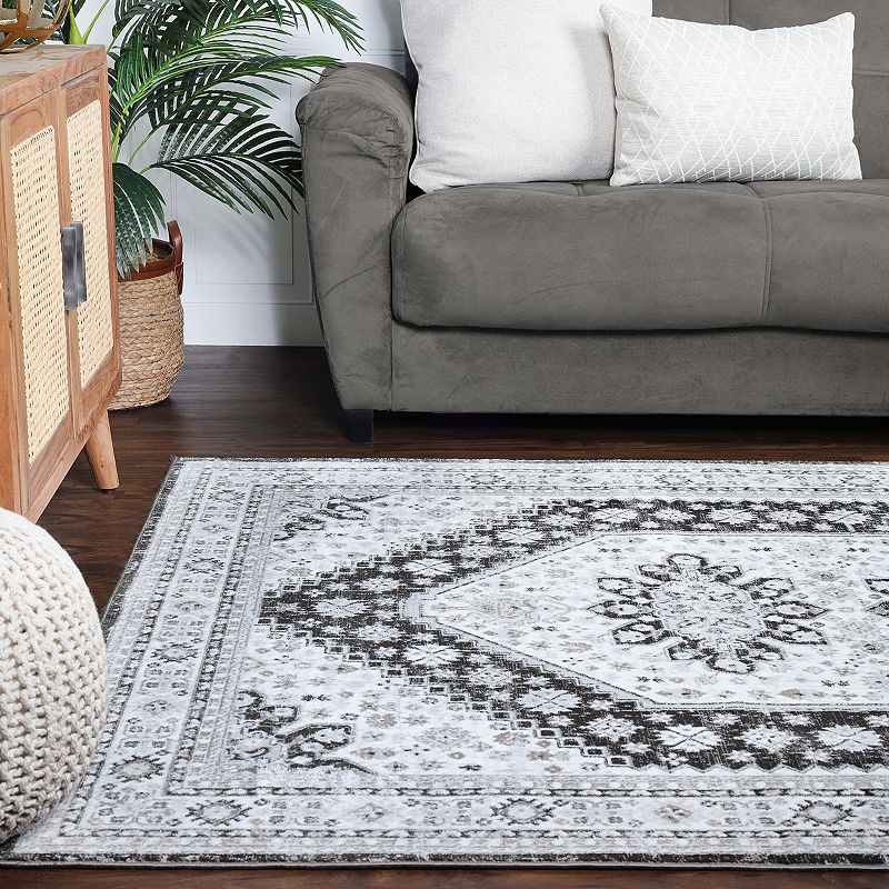 Superior Modern Abstract Polyester Indoor Area Rug