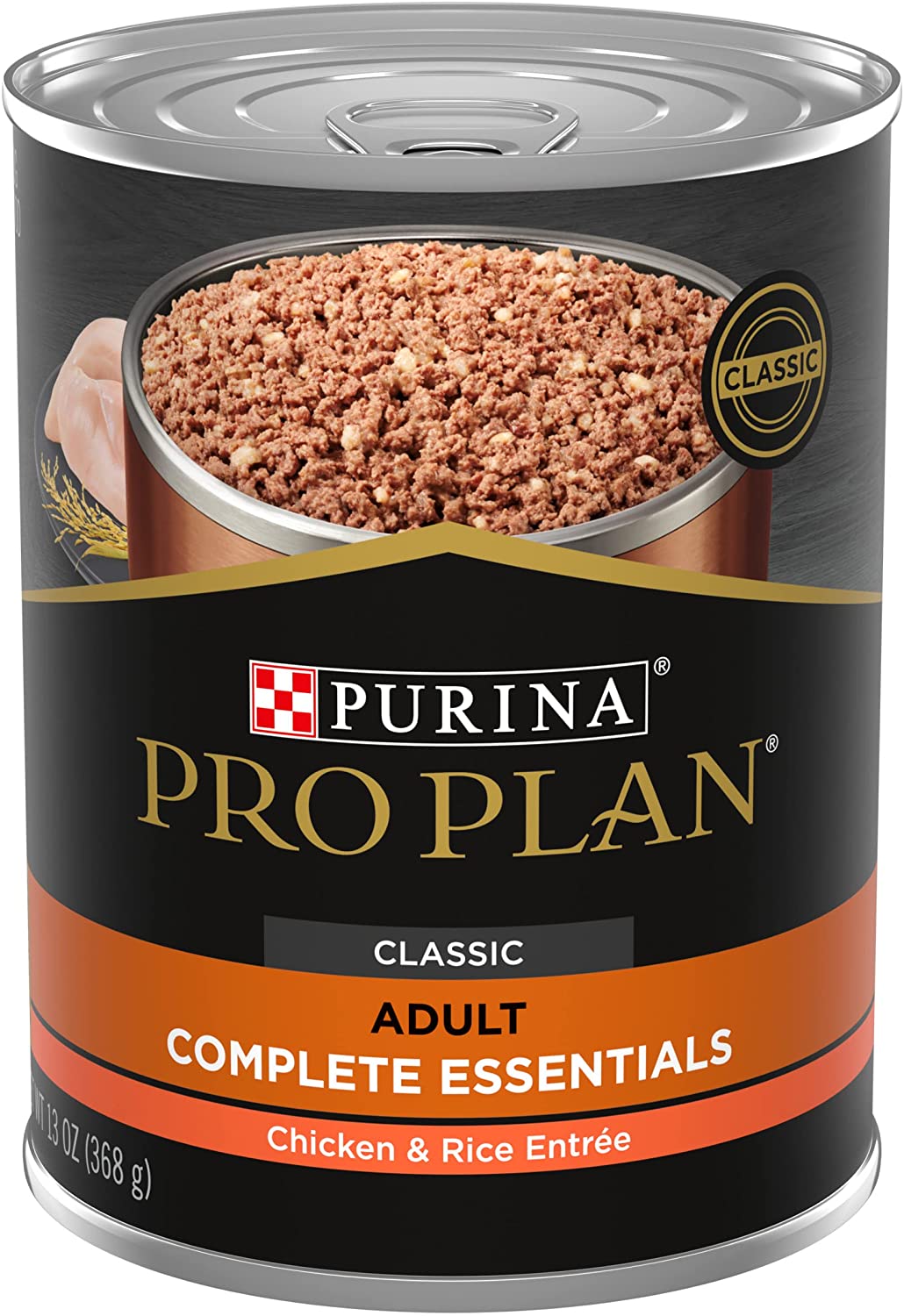 Purina Pro Plan High Protein， Pate Adult Wet Dog Food 13-Ounce Can， Pack of 12