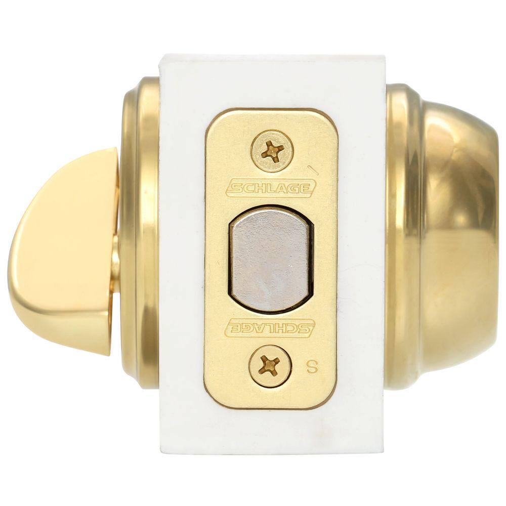 Schlage B60 Series Bright Brass Single Cylinder Deadbolt Certified Highest for Security and Durability B60N 505 605