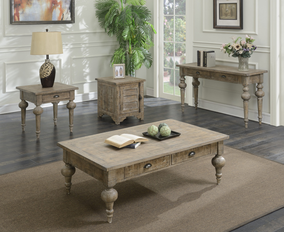 Cunningham Coffee Table  Sandstone Buff   Traditional   Coffee Tables   by Lorino Home  Houzz