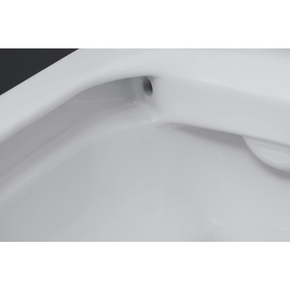 Duravit No.1 1-Piece 1.28 GPF Single Flush Elongated Toilet in White (Seat Not Included) 21950100U3