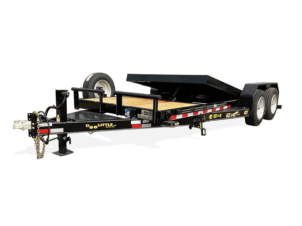 Doolittle 20and#8242; EZ Loader GT Flatbed Trailer Split-Deck Hydraulic Tilt-Bed