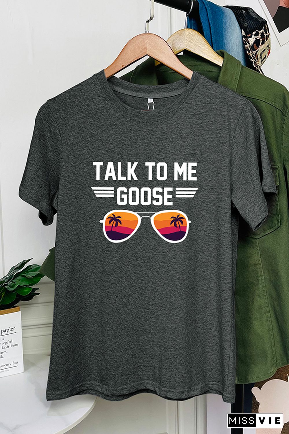 Talk to Me Goose Short Sleeve Graphic Tee Wholesale