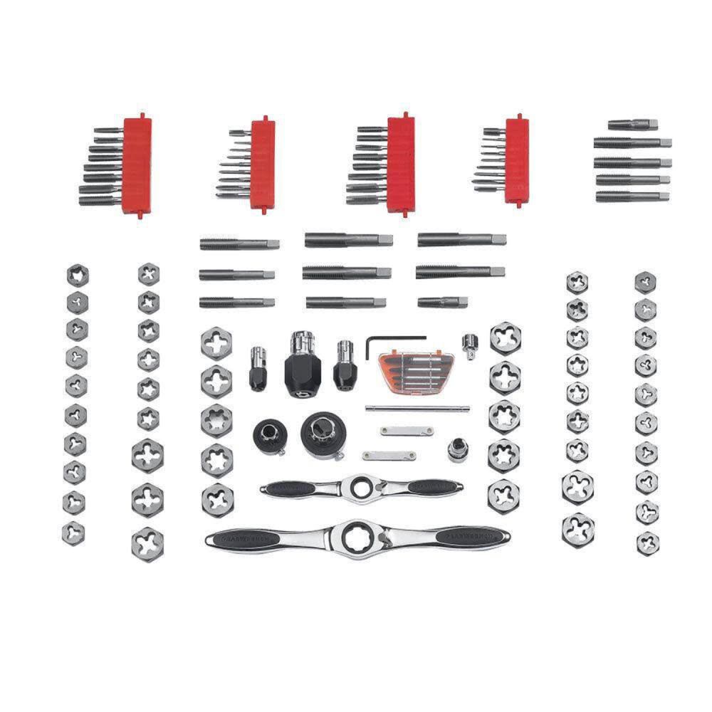 GEARWRENCH Tap and Die Drive Tool Set 114 pc. SAE/Metric Large Ratcheting 82812 from GEARWRENCH