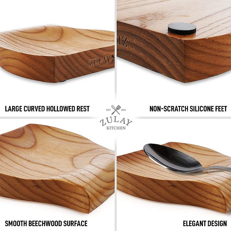 Wood Spoon Rest For Kitchen