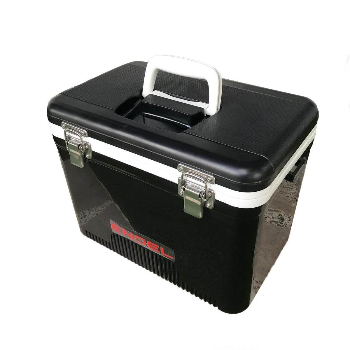 Engel 13 qt Hard Sided Ice Chest Cooler Black and White  Crowdfused