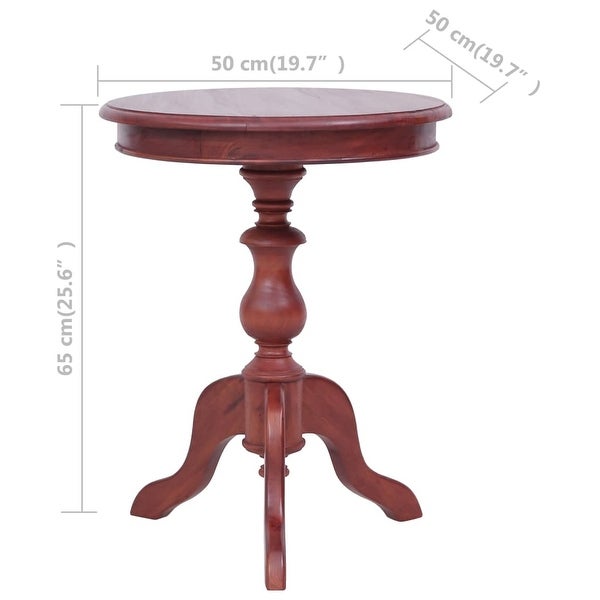 vidaXL Side Table Brown 19.7