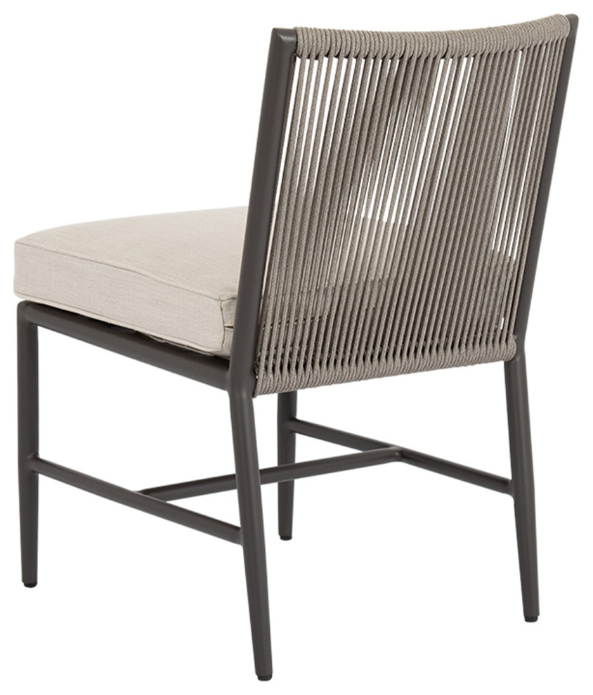 Pietra Armless Dining Chair   Beach Style   Outdoor Dining Chairs   by Sunset West Outdoor Furniture  Houzz