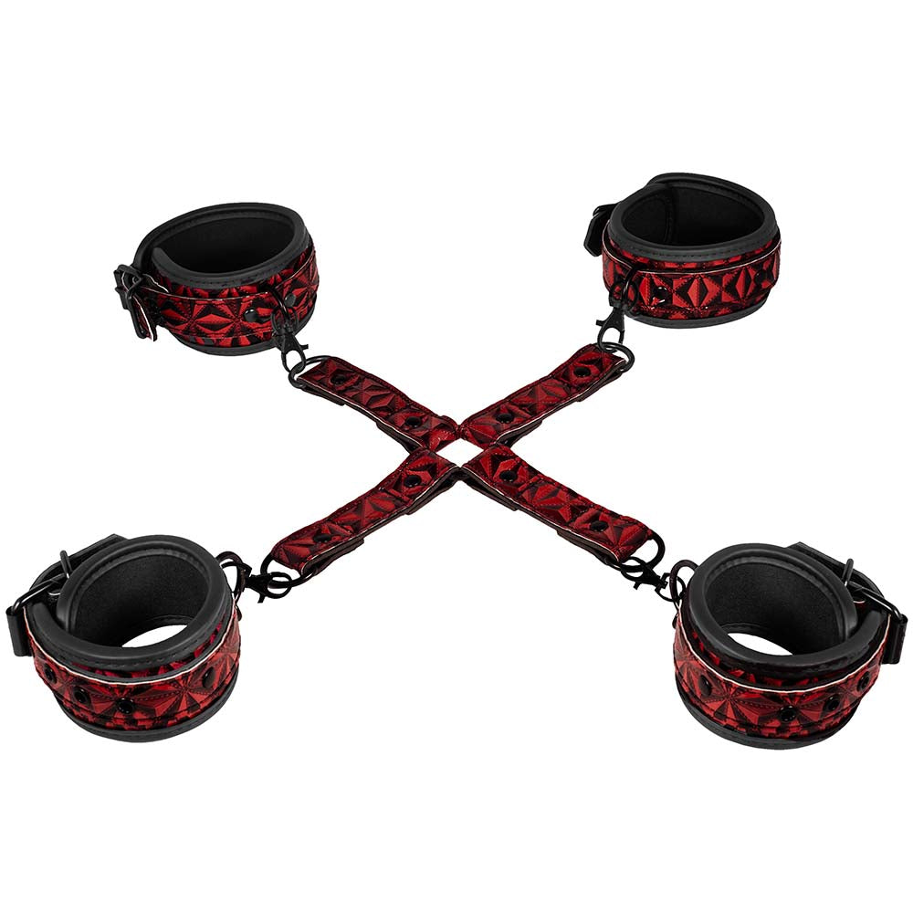 Luxury Hogtie Cuff Set in Burgundy