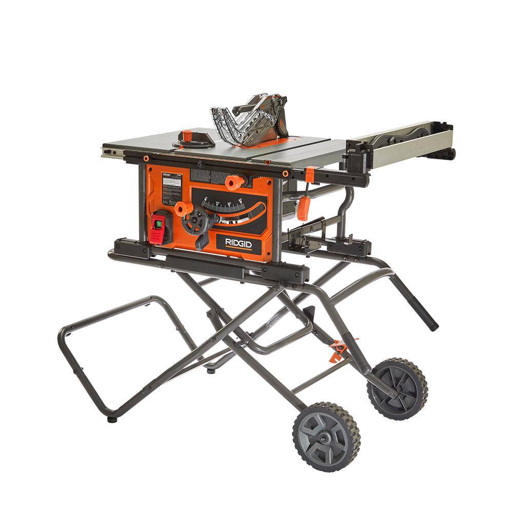 RIDGID 10 in. Table Saw with Folding Stand R4550