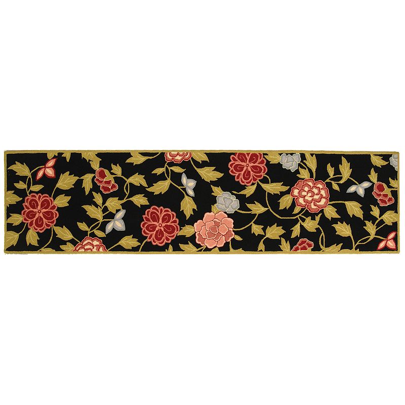 Safavieh Chelsea English Rose Framed Floral Wool Rug Runner - 2'6'' x 10'