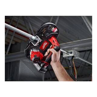 MW M12 12-Volt Lithium-Ion Cordless Sub-Compact Band Saw XC Kit with Free M12 Wireless Speaker 2429-21XC-2592-20